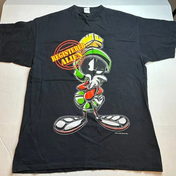 T-Shirt Vintage Alien Resurrection 1997 - Taille XL - Coton - Film - Occasion Très Bon État